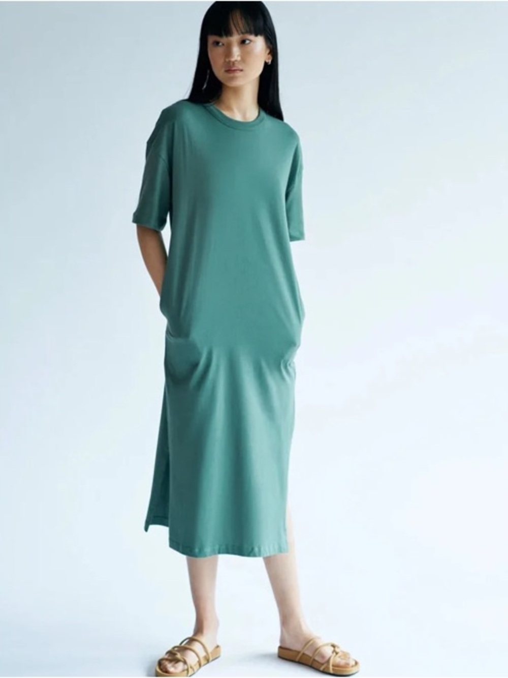 Kotn Organic Cotton Tee Shirt Midi Dress